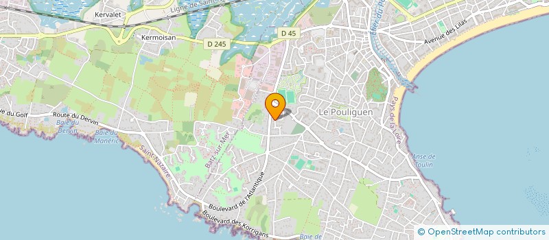 localisation de l'entreprise BOUSSEAU à LE POULIGUEN
