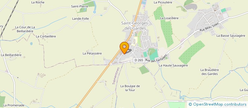 localisation de l'entreprise BOUSSEAU T.P à CHEMILLE-EN-ANJOU