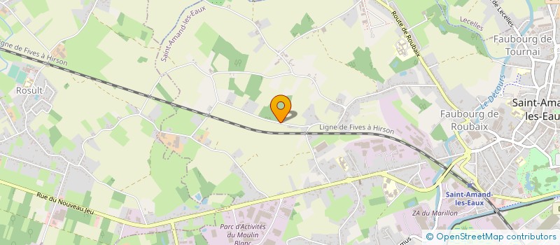 localisation de l'entreprise BOUSSEMART SAS à SAINT-AMAND-LES-EAUX