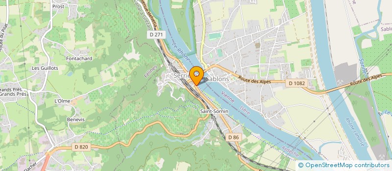 localisation de l'entreprise BOUSSET  SERRIERES