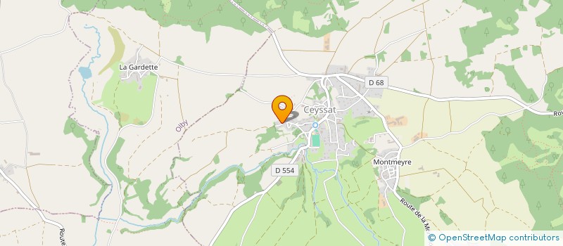 localisation de l'entreprise BOUSSET-USCLADE  CEYSSAT