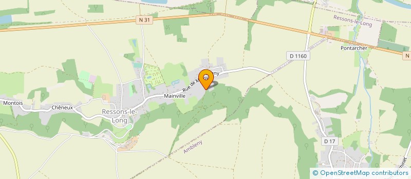 localisation de l'entreprise BOUSSIER SPORT AUTO à RESSONS-LE-LONG