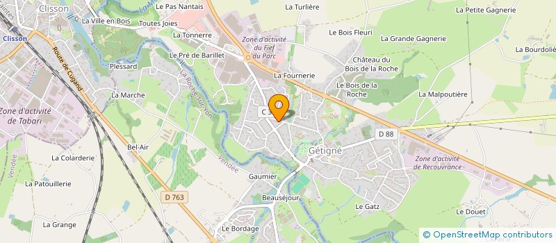 localisation de l'entreprise BOUSSIRONNE INDUST FABRIC ARTICLES CHAUS à BOUSSAY