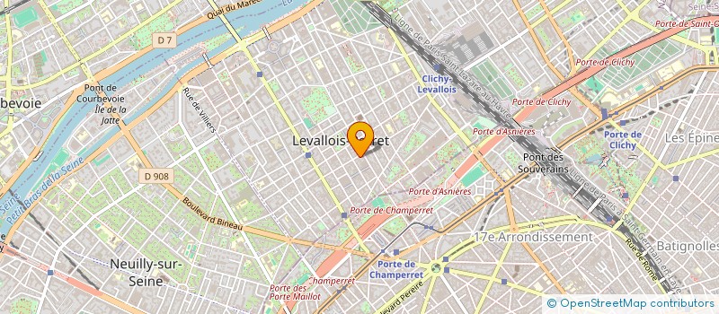 localisation de l'entreprise BOUSSUGUE SARL à LEVALLOIS-PERRET