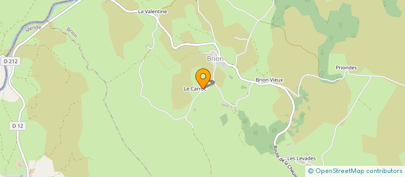 localisation de l'entreprise BOUT  BRION