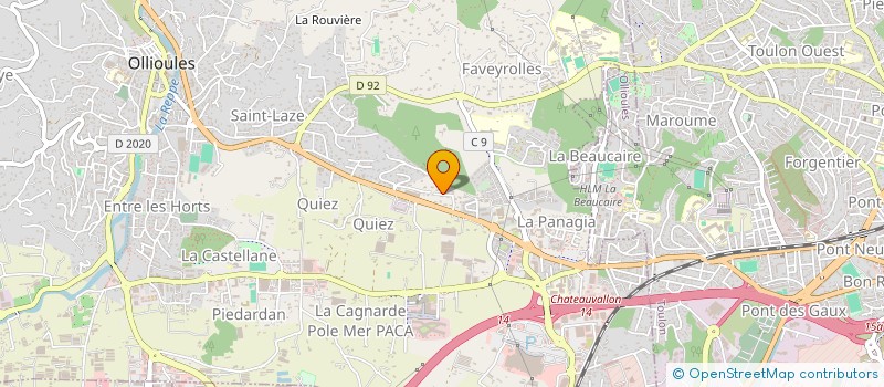 localisation de l'entreprise BOUT D'AMOUR  OLLIOULES