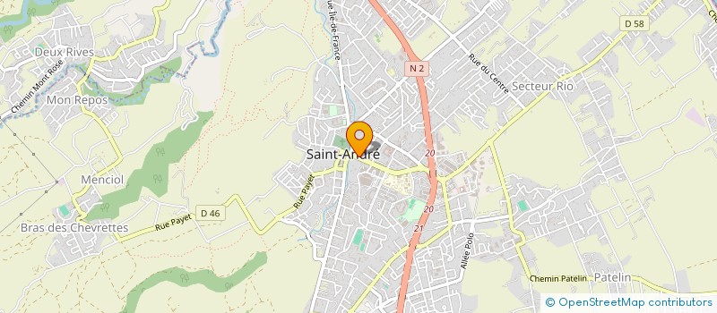 localisation de l'entreprise BOUT'TISSU à SAINT-ANDRE