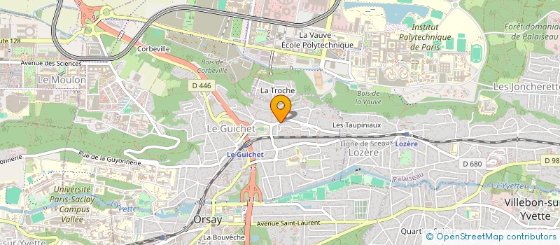 localisation de l'entreprise BOUTAJDIR & GOMGHAR à ORSAY