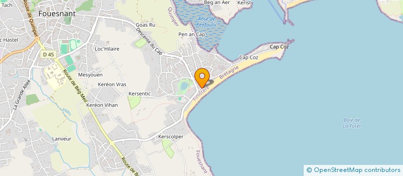 localisation de l'entreprise BOUTCH à FOUESNANT