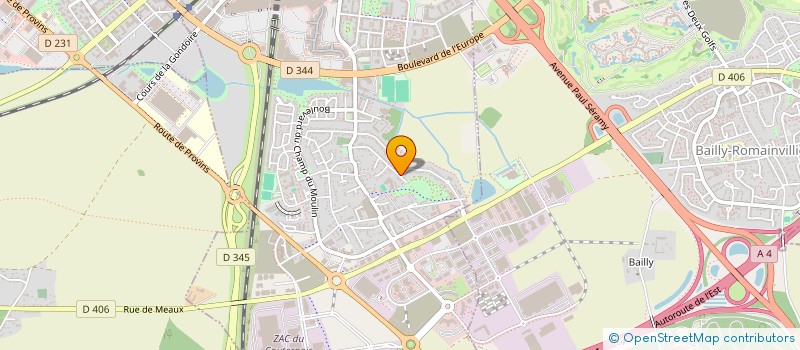 localisation de l'entreprise BOUTEAUD INVEST  BAILLY-ROMAINVILLIERS