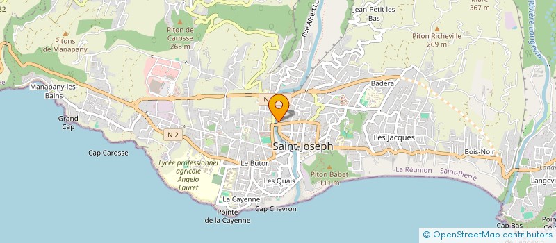 localisation de l'entreprise BOUTEILLE A LA MER à SAINT-JOSEPH