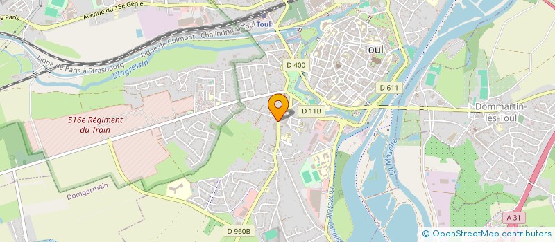 localisation de l'entreprise BOUTEILLE DIDIER  TOUL