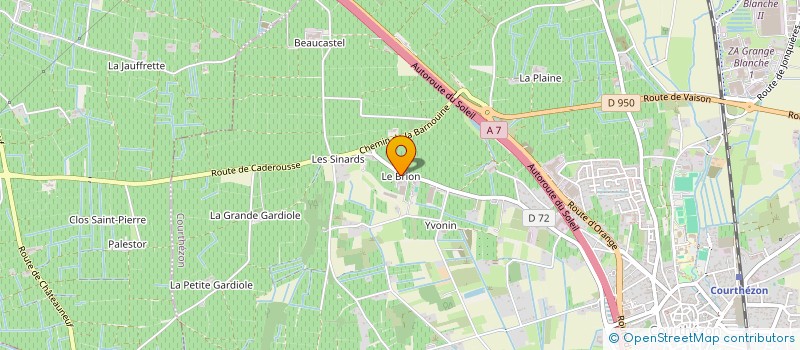 localisation de l'entreprise BOUTEILLE SUD CONDITIONNEMENT  COURTHEZON