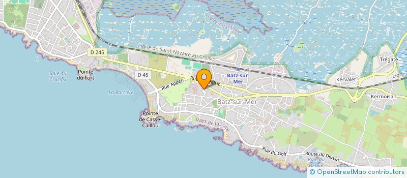 localisation de l'entreprise BOUTEILLER-BATZ  BATZ-SUR-MER