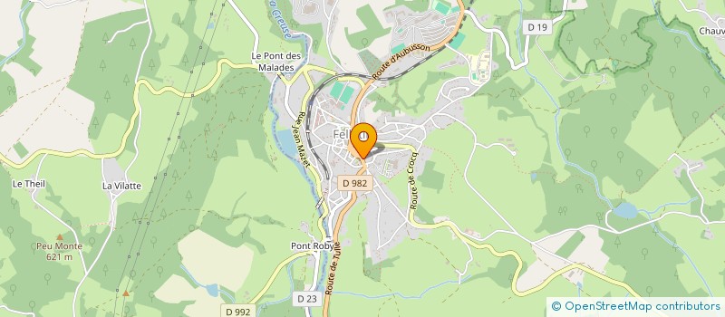 localisation de l'entreprise BOUTEILLES à FELLETIN