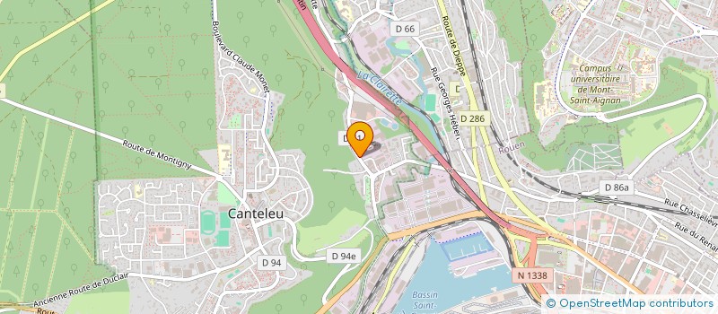 localisation de l'entreprise BOUTEL S.P.V.  CANTELEU