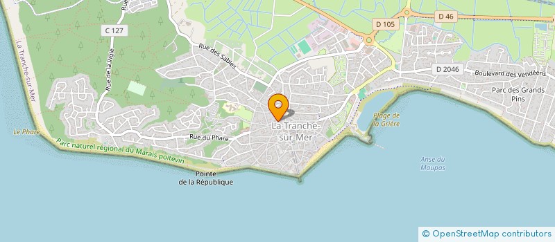 localisation de l'entreprise BOUTELOUP ANDRE à LA TRANCHE-SUR-MER