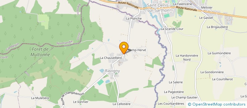 localisation de l'entreprise BOUTELOUP COMBUSTIBLES à RAVIGNY