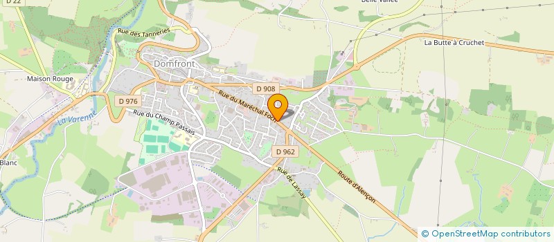 localisation de l'entreprise BOUTELOUP M & M à DOMFRONT-EN-POIRAIE