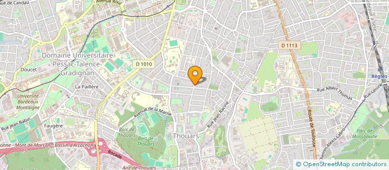 localisation de l'entreprise BOUTEMY PAUCHARD 1  TALENCE