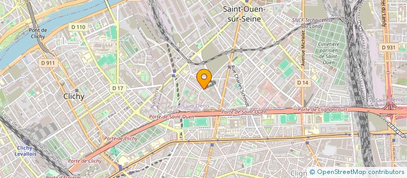 localisation de l'entreprise BOUTET à SAINT-OUEN-SUR-SEINE