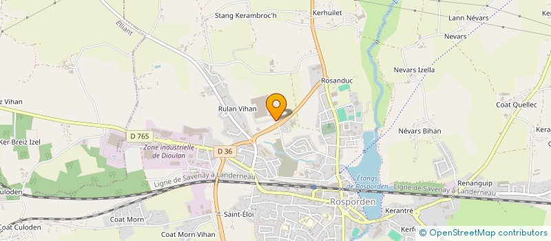 localisation de l'entreprise BOUTET NICOLAS  ROSPORDEN