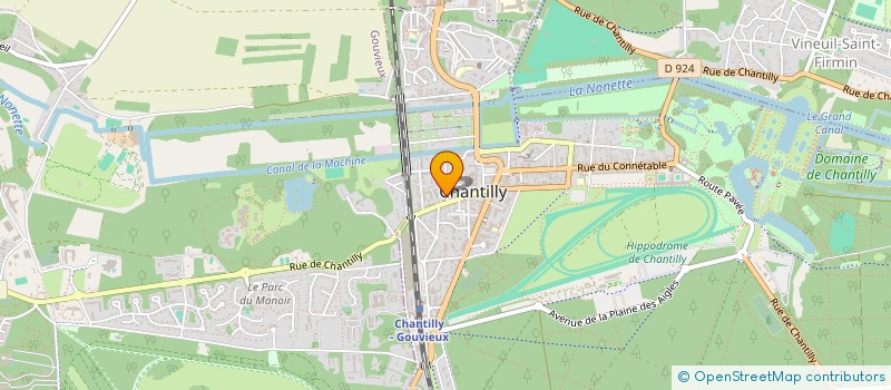 localisation de l'entreprise BOUTEX  CHANTILLY