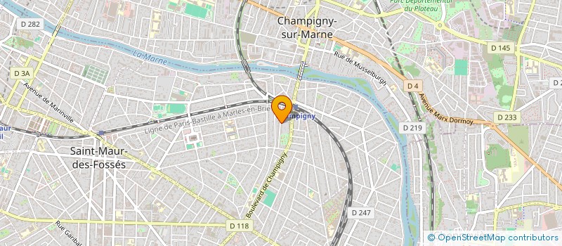 localisation de l'entreprise BOUTEX à SAINT-MAUR-DES-FOSSES