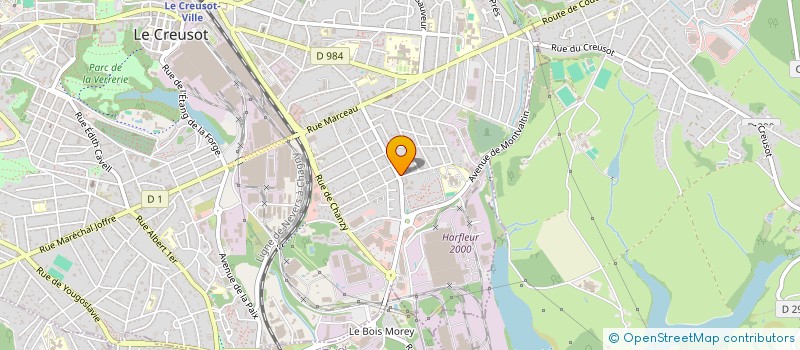 localisation de l'entreprise BOUTHENET TRAITEURS  LE CREUSOT