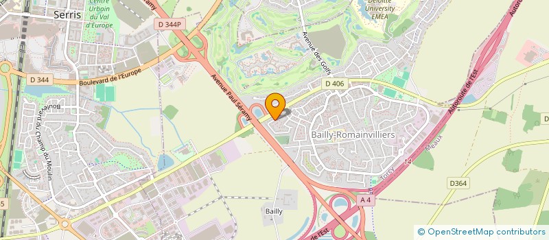 localisation de l'entreprise BOUTHORS  BAILLY-ROMAINVILLIERS