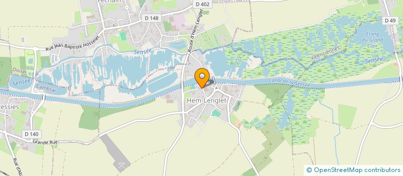 localisation de l'entreprise BOUTHORS-LELEU  HEM-LENGLET