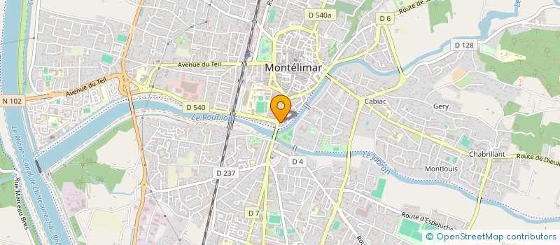 localisation de l'entreprise BOUTHOUYAK 2607  MONTELIMAR