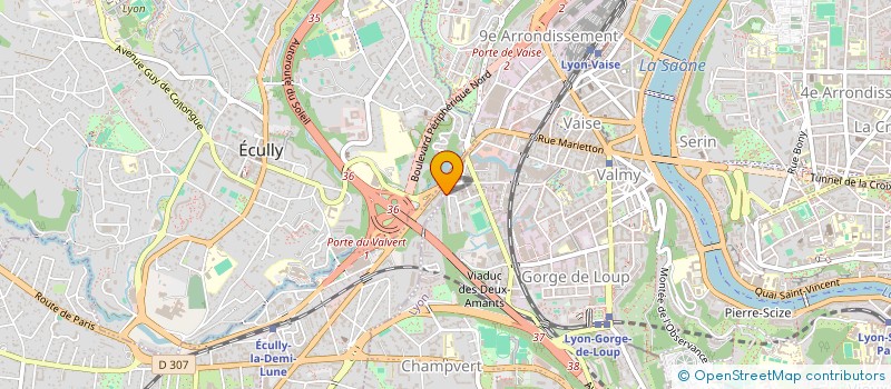 localisation de l'entreprise BOUTIE  LYON