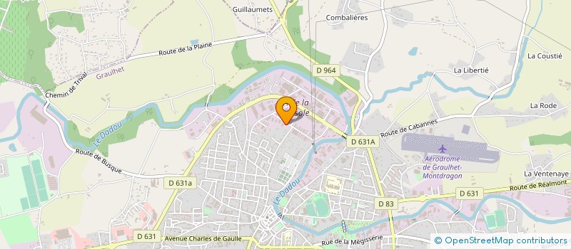 localisation de l'entreprise BOUTIE TP  GRAULHET