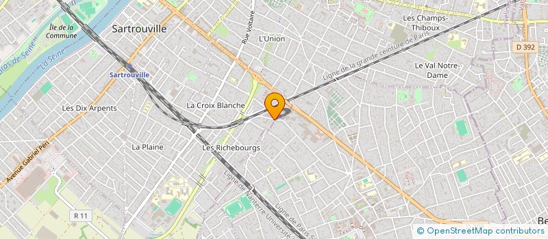 localisation de l'entreprise BOUTIER  SARTROUVILLE