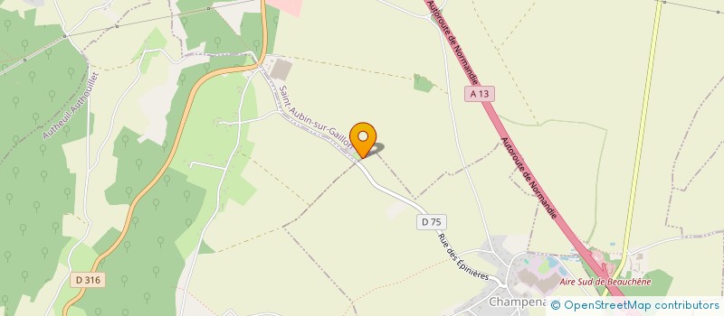 localisation de l'entreprise BOUTIGNY ELECTRICITE GENERALE  ST-AUBIN-SUR-GAILLON