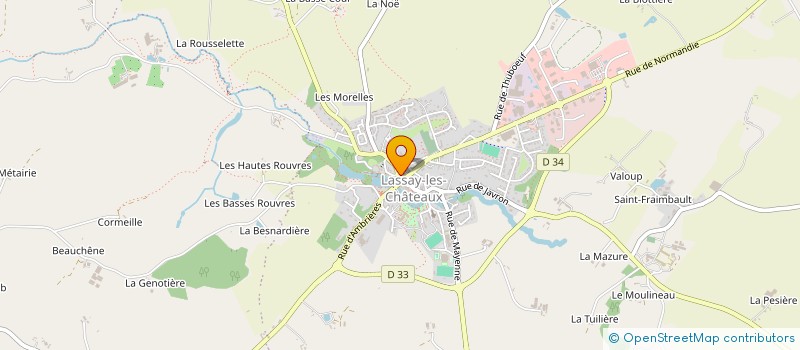 localisation de l'entreprise BOUTIK NOMADE à LASSAY-LES-CHATEAUX