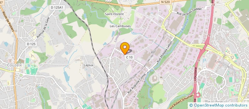 localisation de l'entreprise BOUTILLET LIMOGES à LIMOGES