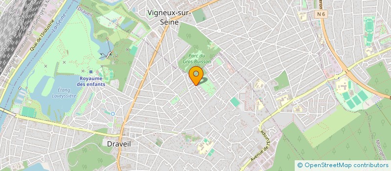 localisation de l'entreprise BOUTIN BRIGITTE ET HACCART PIERRE à DRAVEIL