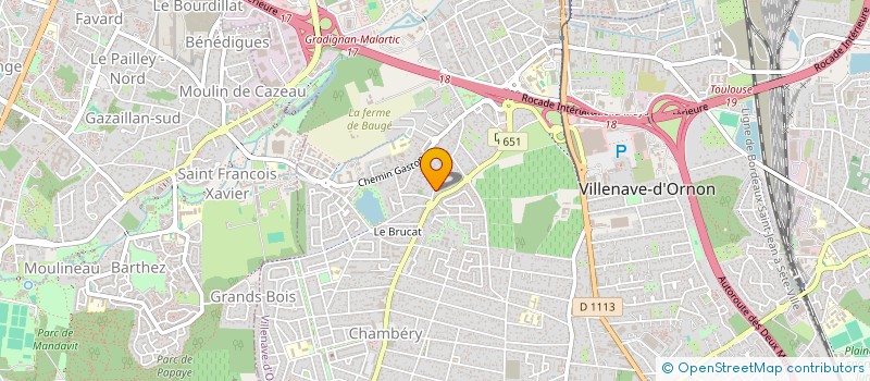 localisation de l'entreprise BOUTIN ET CIE  VILLENAVE-D'ORNON