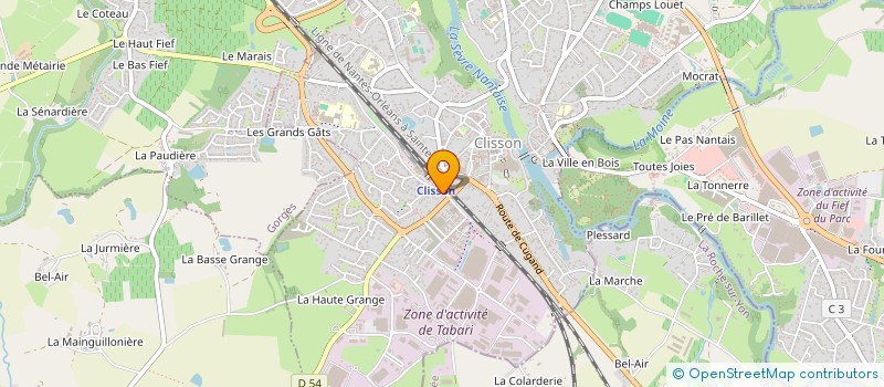 localisation de l'entreprise BOUTIN GOASGUEN à CLISSON