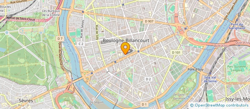 localisation de l'entreprise BOUTIN HARMAND à BOULOGNE-BILLANCOURT