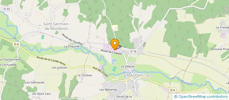 localisation de l'entreprise BOUTINON à MARTHON