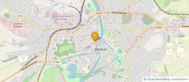 localisation de l'entreprise BOUTIQ SPORT MODE à VERDUN