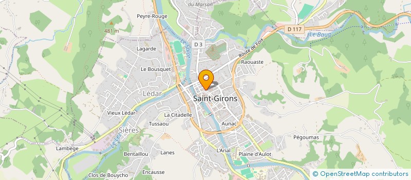 localisation de l'entreprise BOUTIQUE ARC EN CIEL à SAINT-GIRONS