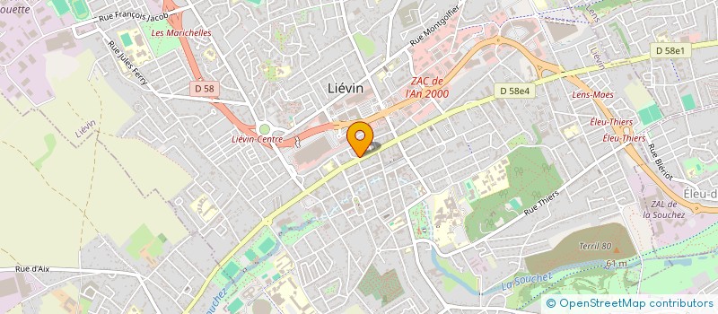 localisation de l'entreprise BOUTIQUE BELLA DONNA  LIEVIN