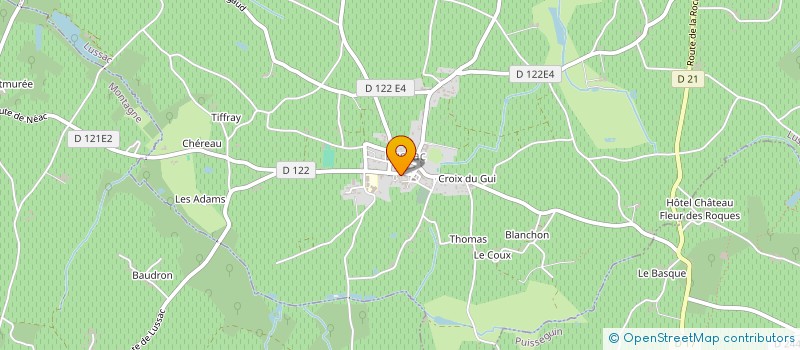 localisation de l'entreprise BOUTIQUE BOHEME  LUSSAC