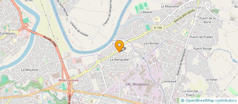 localisation de l'entreprise BOUTIQUE BRODERIE à ALBI