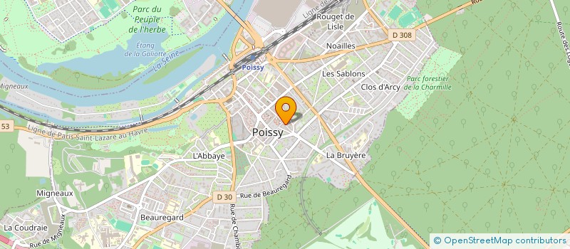 localisation de l'entreprise BOUTIQUE CADEAUX ACHERES  POISSY