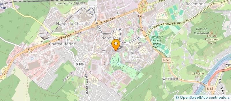 localisation de l'entreprise BOUTIQUE D'ITALIE à BESANCON